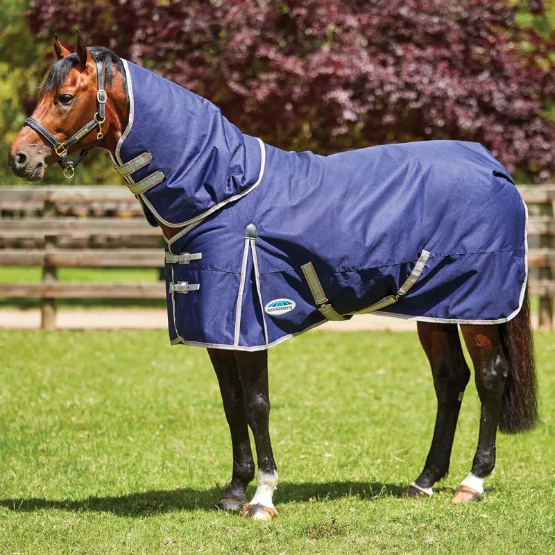 Weatherbeeta Essential 50g Rug/Neck Navy/Silver
